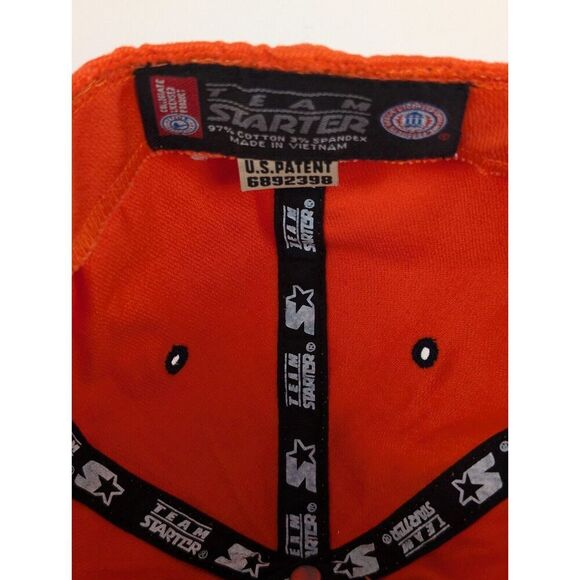 VINTAGE Virginia Hat Cap Mens Orange Wahoos Flex Fit Football Starter Adult - Picture 6 of 8